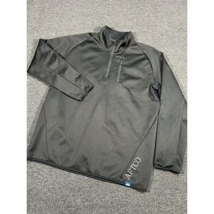 Aftco Reaper 1/4 Zip Sweatshirt Jacket Men's XL Black Fishing Performance Pocket